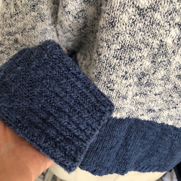 Vince Sweater Linen cotton blend marbled two tone pullover size S - Picture 4 of 7